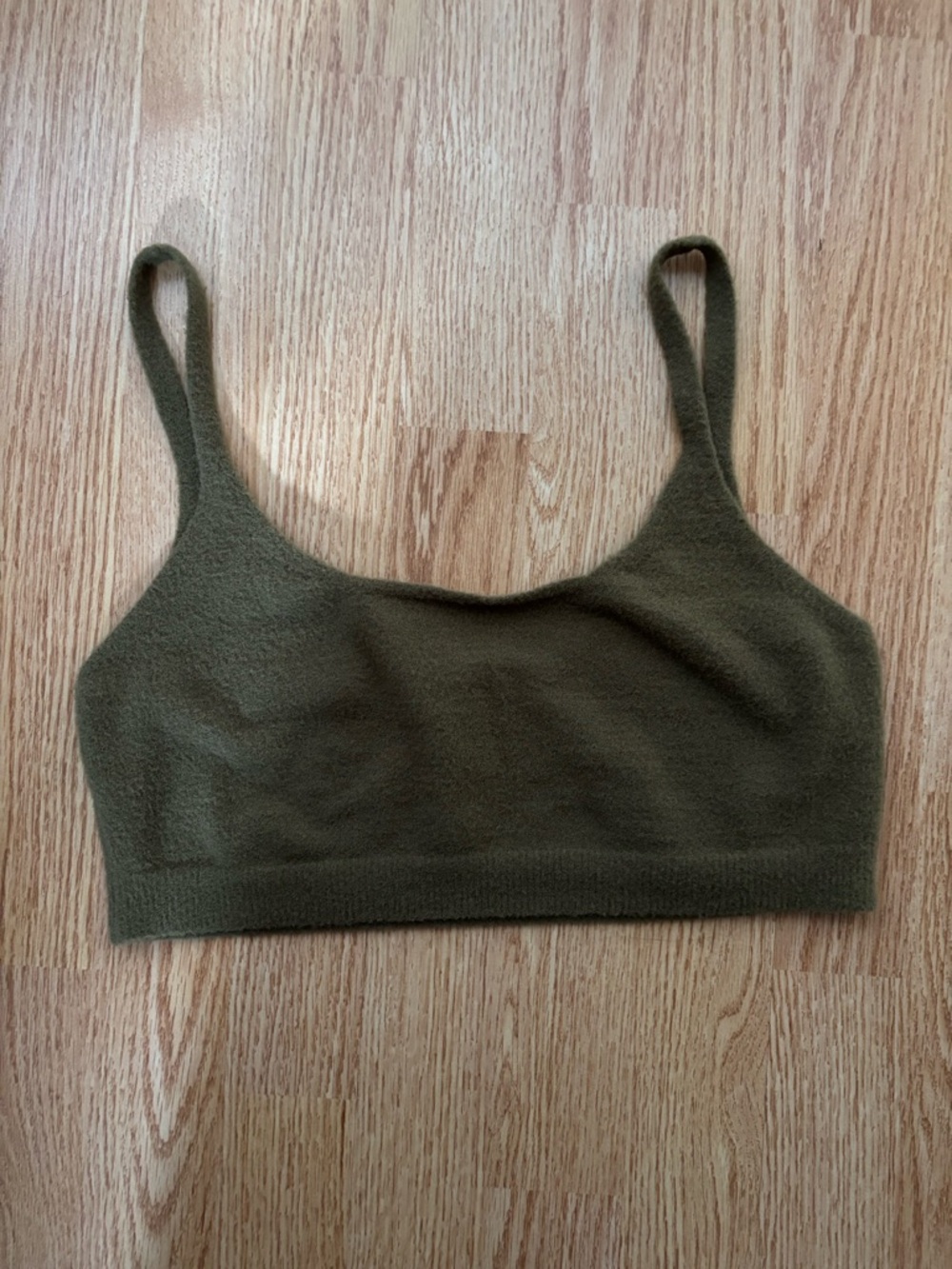 Oak and fort sage green sports bra top